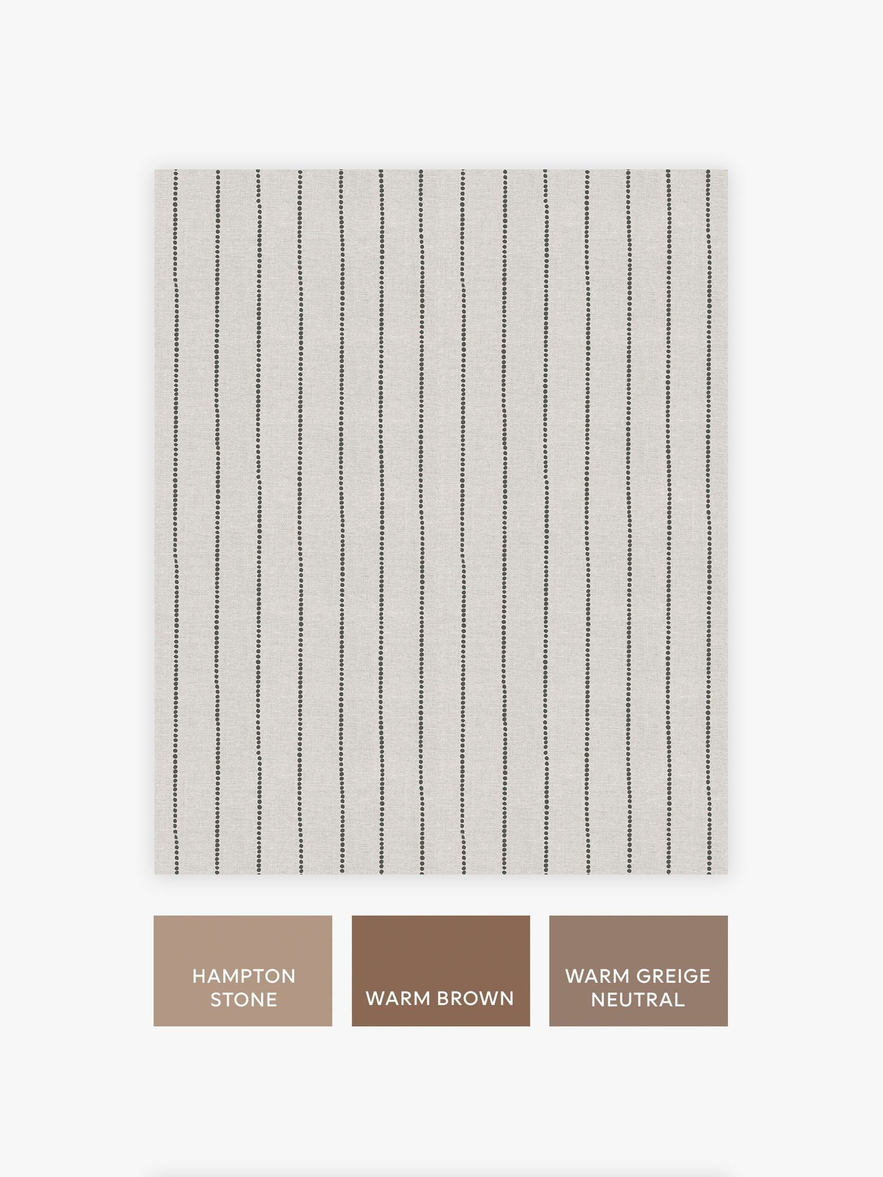 Assembled Pin Stripe Natural wallpaper sample A4 (British brand)