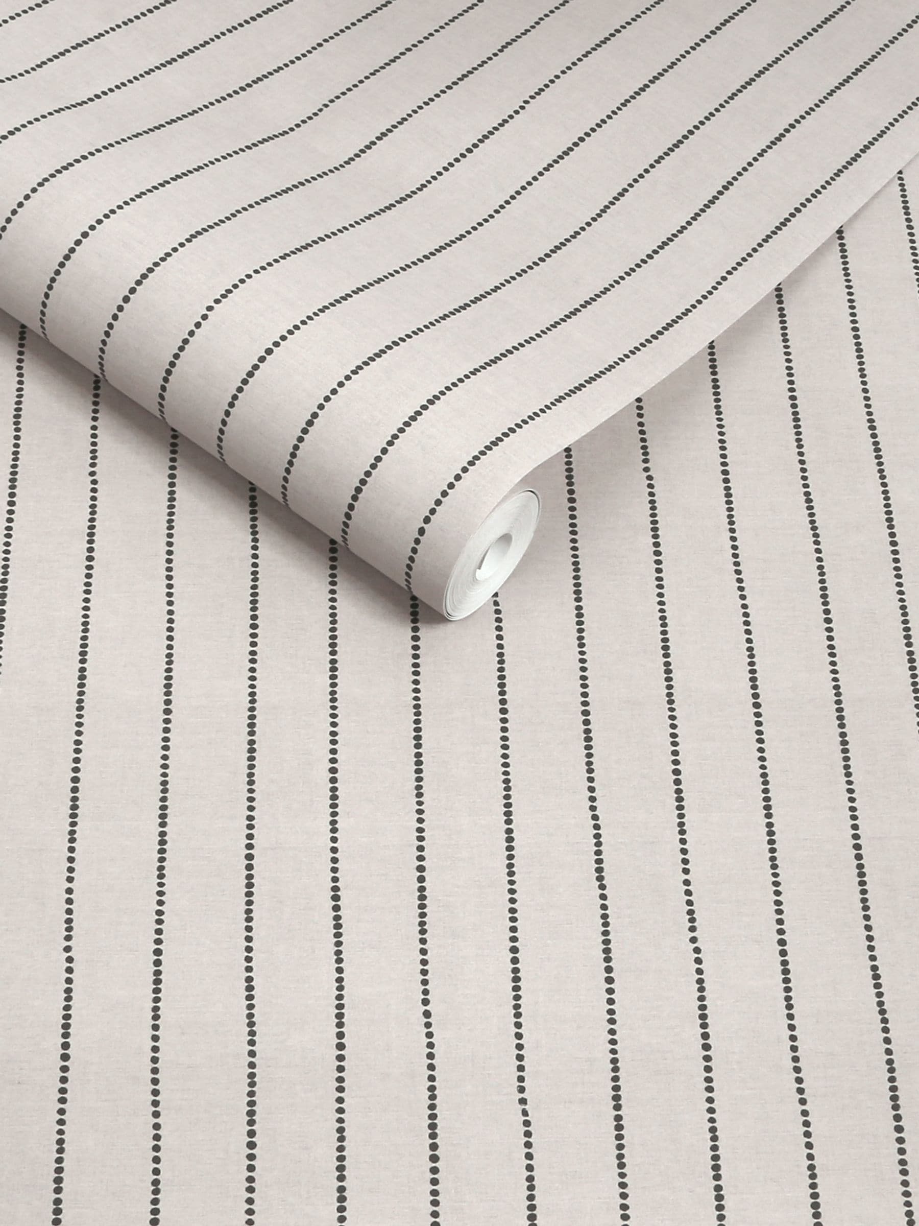 Assembled Pin Stripe Natural wallpaper sample A4 (British brand)