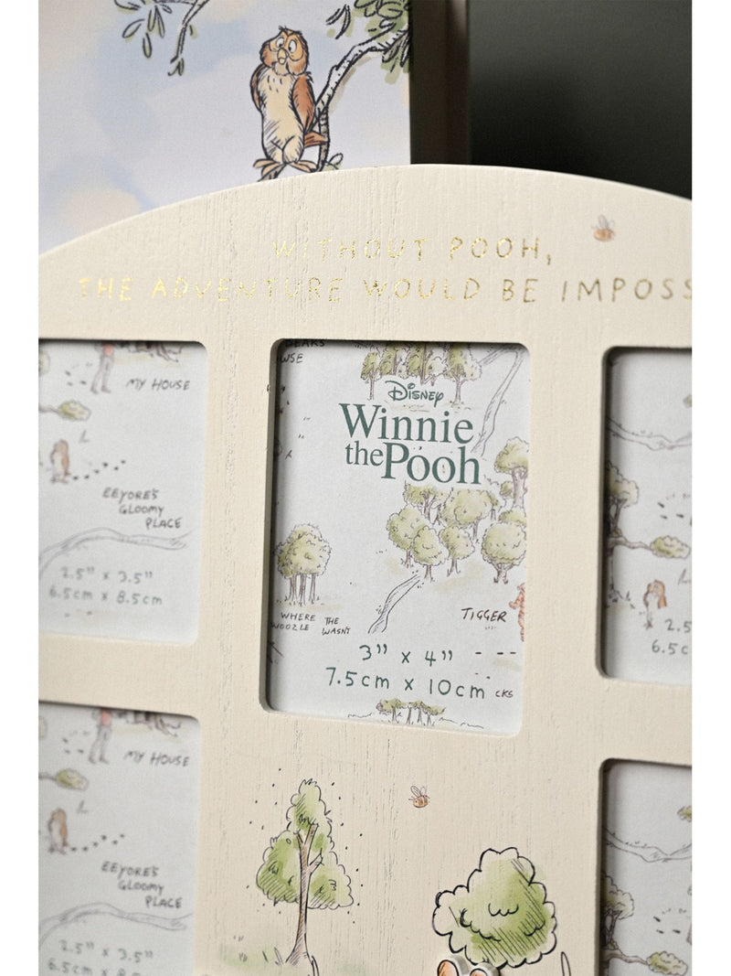 Widdop white Disney Winnie the Pooh multi-aperture photo frame - British product