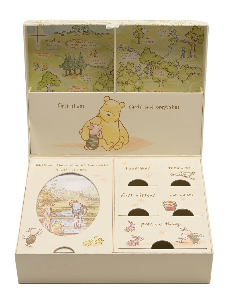 Widdop Disney Pooh heritage keepsake box with compartments, imported from the UK
