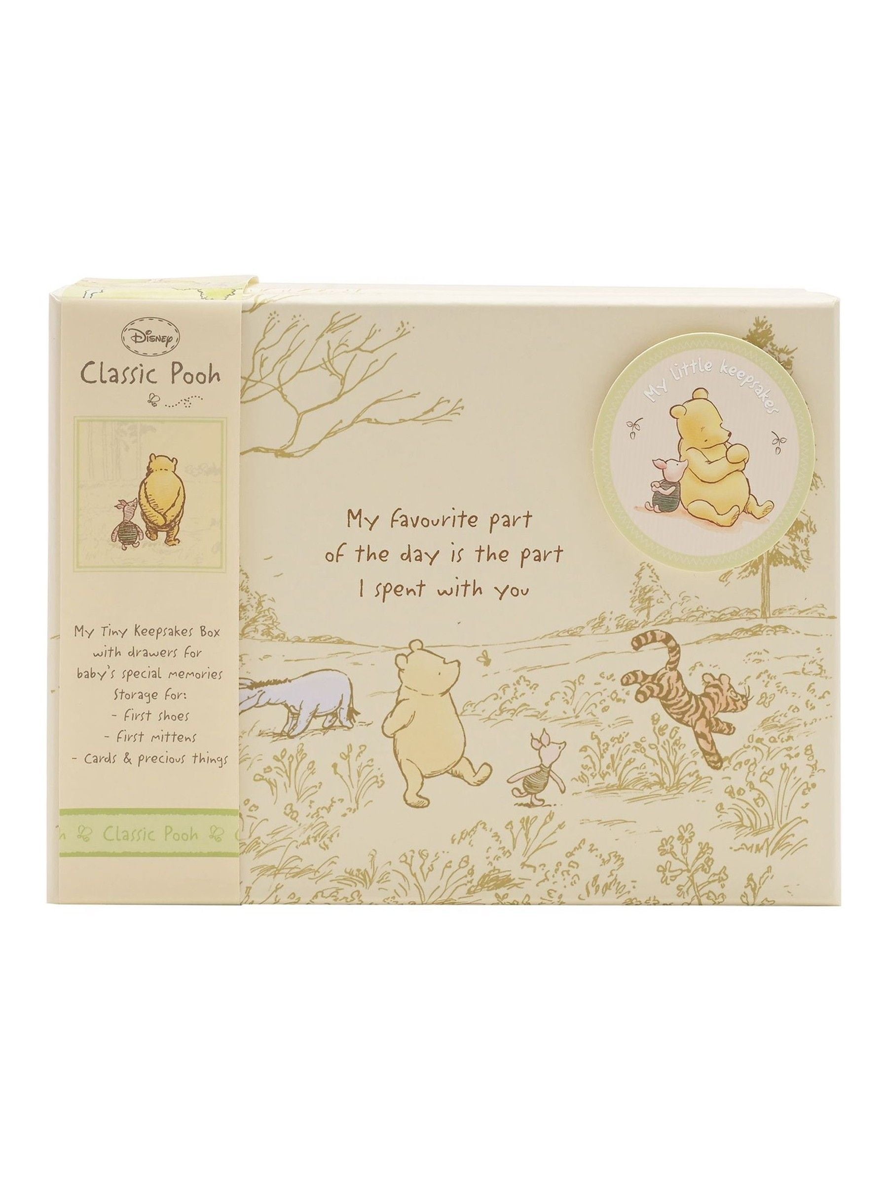 Widdop Disney Pooh heritage keepsake box with compartments, imported from the UK