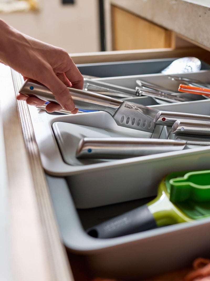 Joseph Joseph expanding cutlery tray with knife organiser - British product