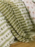 Laura Ashley olive green Knapton check throw 170x130cm, UK version