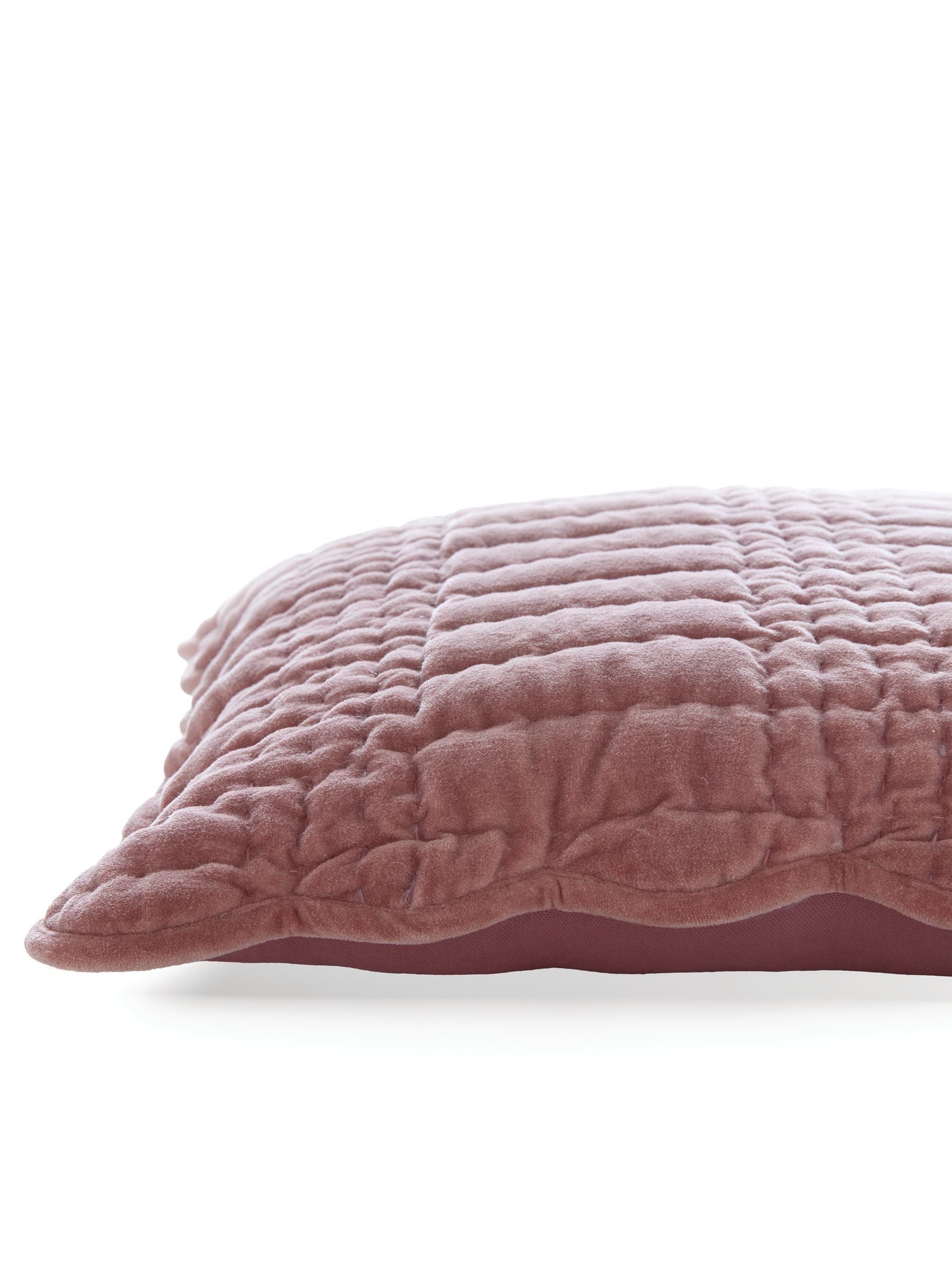 Laura Ashley Old Rose pink scalloped cushion 43x43cm (British brand)