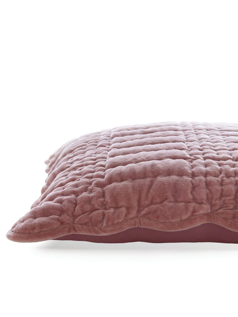 Laura Ashley Old Rose pink scalloped cushion 43x43cm (British brand)