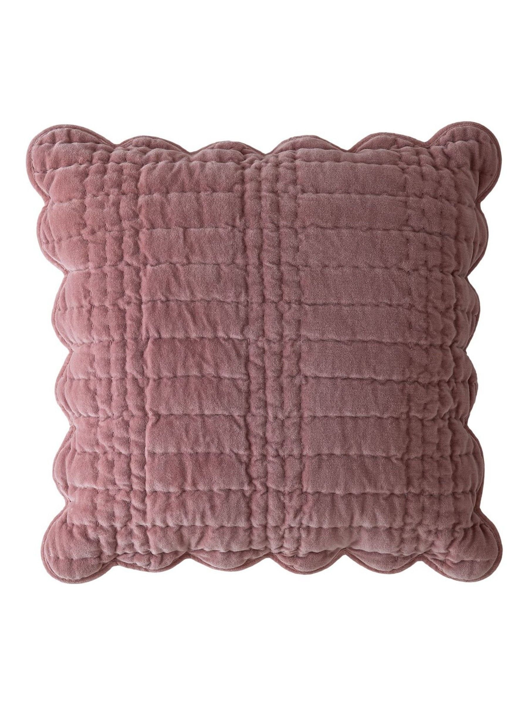 Laura Ashley Old Rose pink scalloped cushion 43x43cm (British brand)