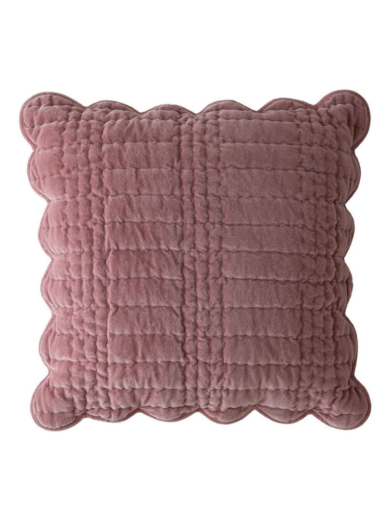 Laura Ashley Old Rose pink scalloped cushion 43x43cm (British brand)