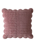 Laura Ashley Old Rose pink scalloped cushion 43x43cm (British brand)