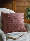 Laura Ashley Old Rose pink scalloped cushion 43x43cm (British brand)