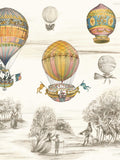 Graham & Brown Cream Balloon Race mural 2.5x4m, imported from the UK