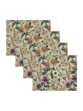 Wylder set of 4 green wallflower botanical placemats, UK version