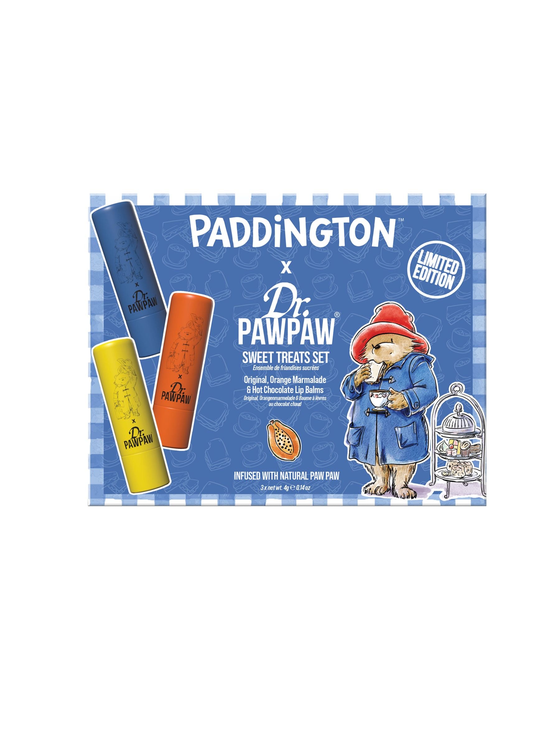 Dr PAWPAW lip balm set Paddington Sweet Treats, imported from the UK