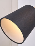 Pacific Juna wall light black fabric shade (British brand)