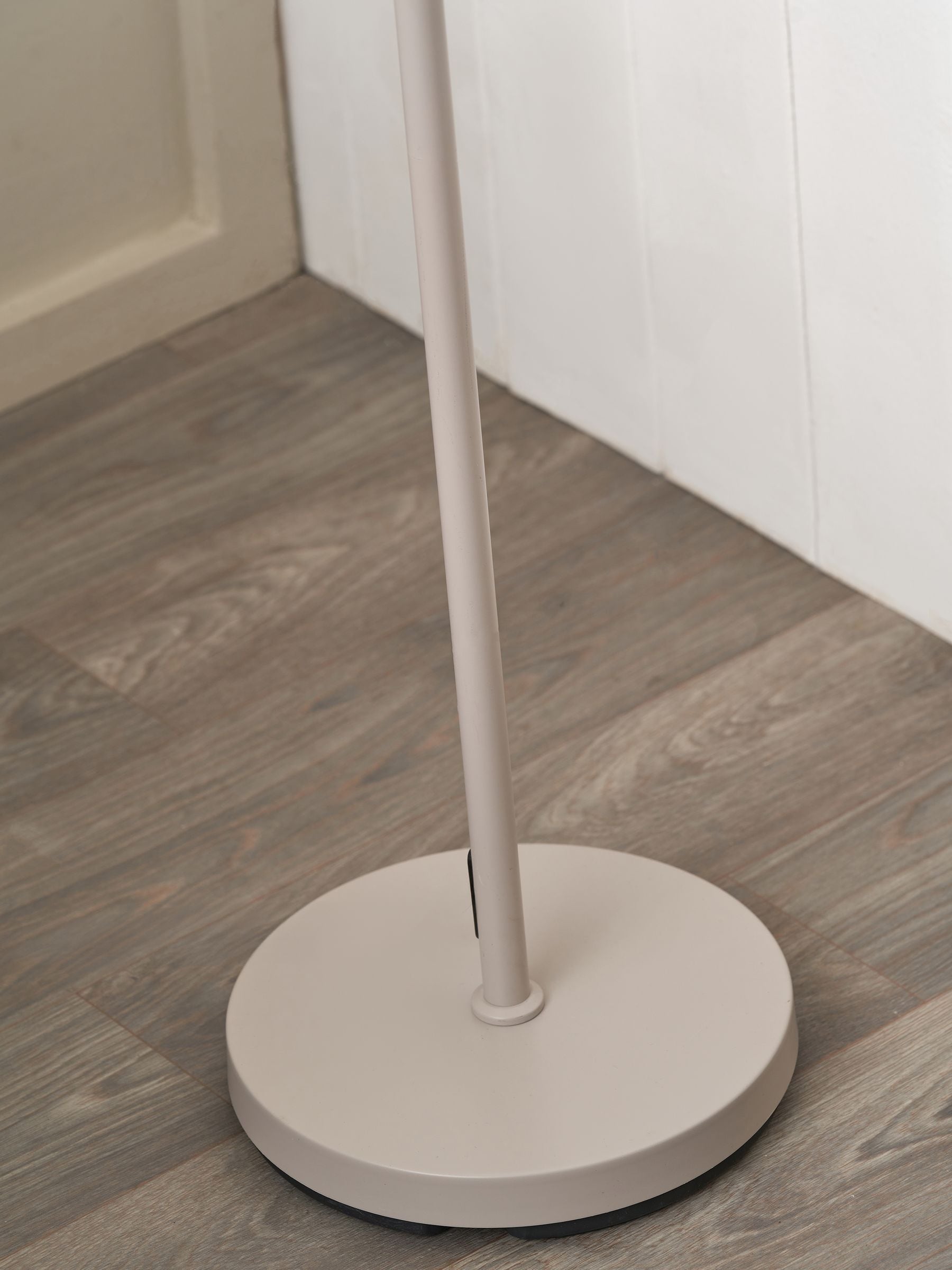 Finn metal cloche floor lamp with two heads grey finish - British product