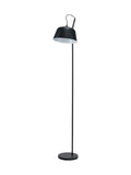 Pacific black retro task floor lamp 170cm, UK version