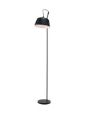 Pacific black retro task floor lamp 170cm, UK version