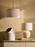 Natural Easy Fit Relaxed Shade Ceiling Light
