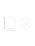 Ella white ceiling light shade 25cm - British product