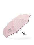 Victoria's Secret pink stripe collapsible umbrella with wrist strap (British brand)