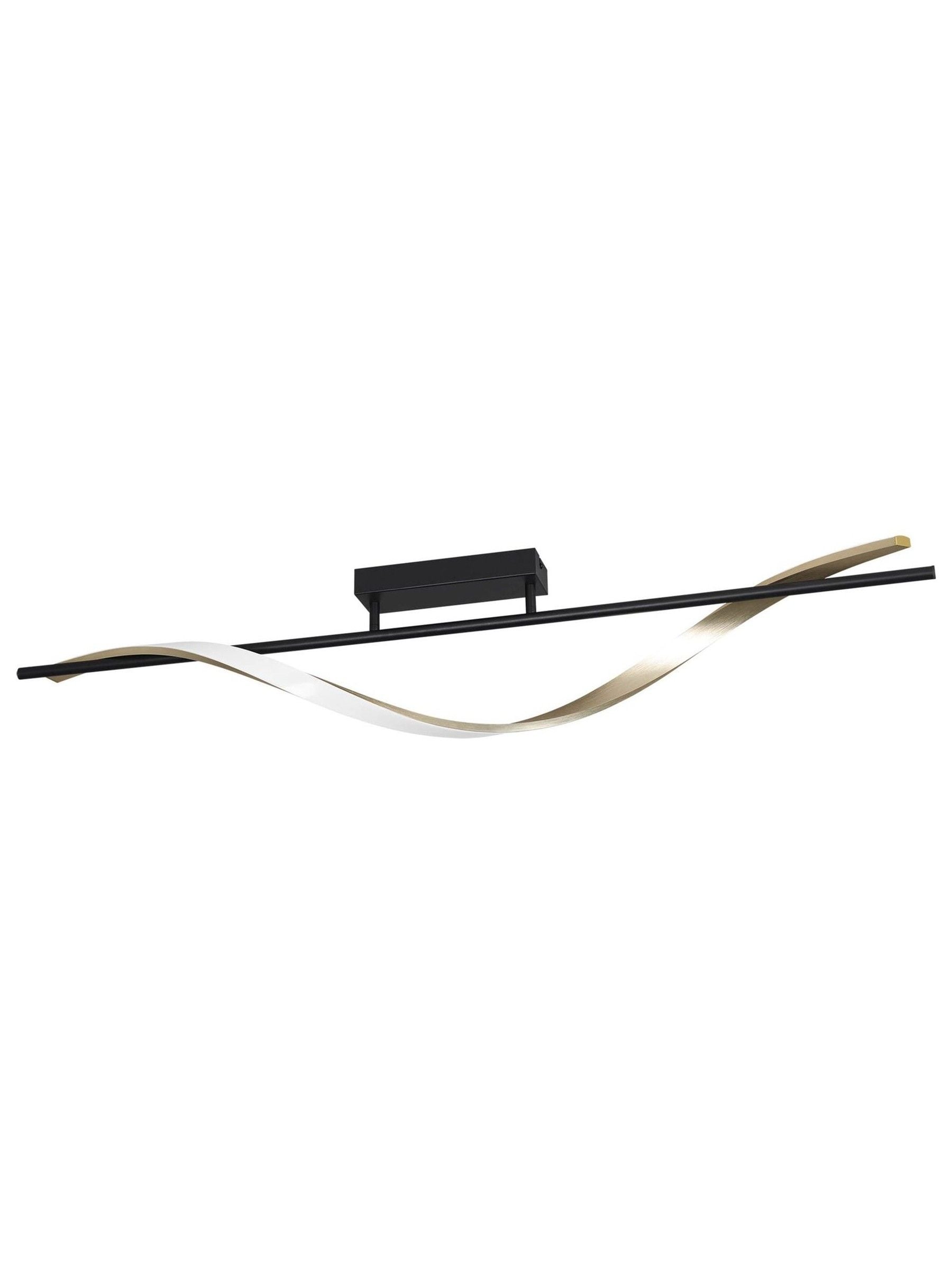 Eglo Conaprato modern ceiling light black brushed brass British brand