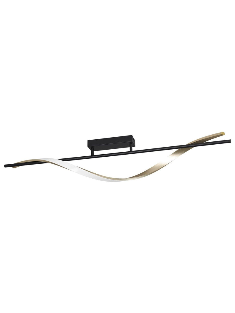 Eglo Conaprato modern ceiling light black brushed brass British brand