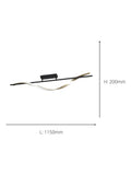 Eglo Conaprato modern ceiling light black brushed brass British brand