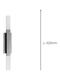 Eglo black bathroom mirror light with built-in LEDs - British product