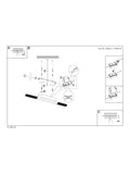 Eglo black bathroom mirror light with built-in LEDs - British product