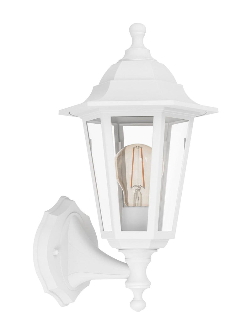 Eglo Olgiata-E outdoor wall light white plastic, imported from the UK