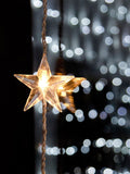 Lights4fun 40 warm white LED star curtain light decoration (British brand)