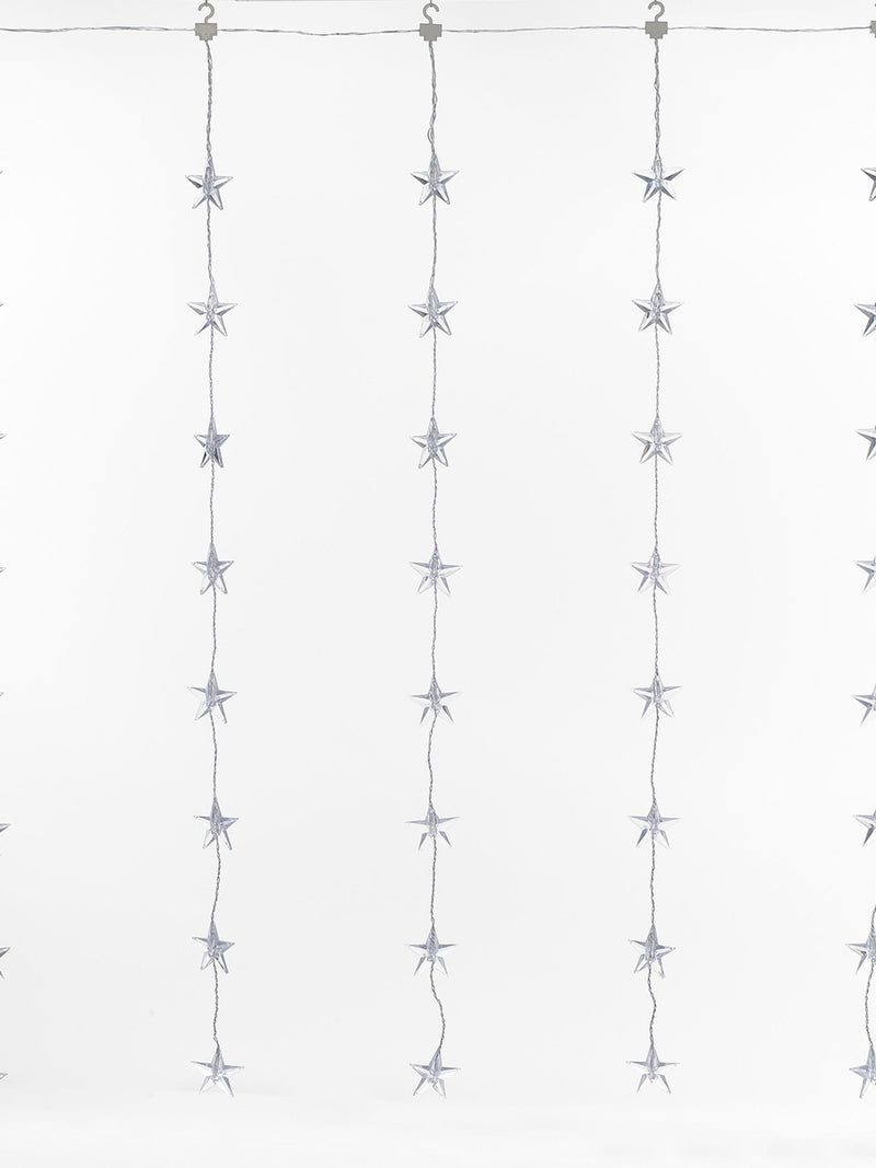 Lights4fun 40 warm white LED star curtain light decoration (British brand)
