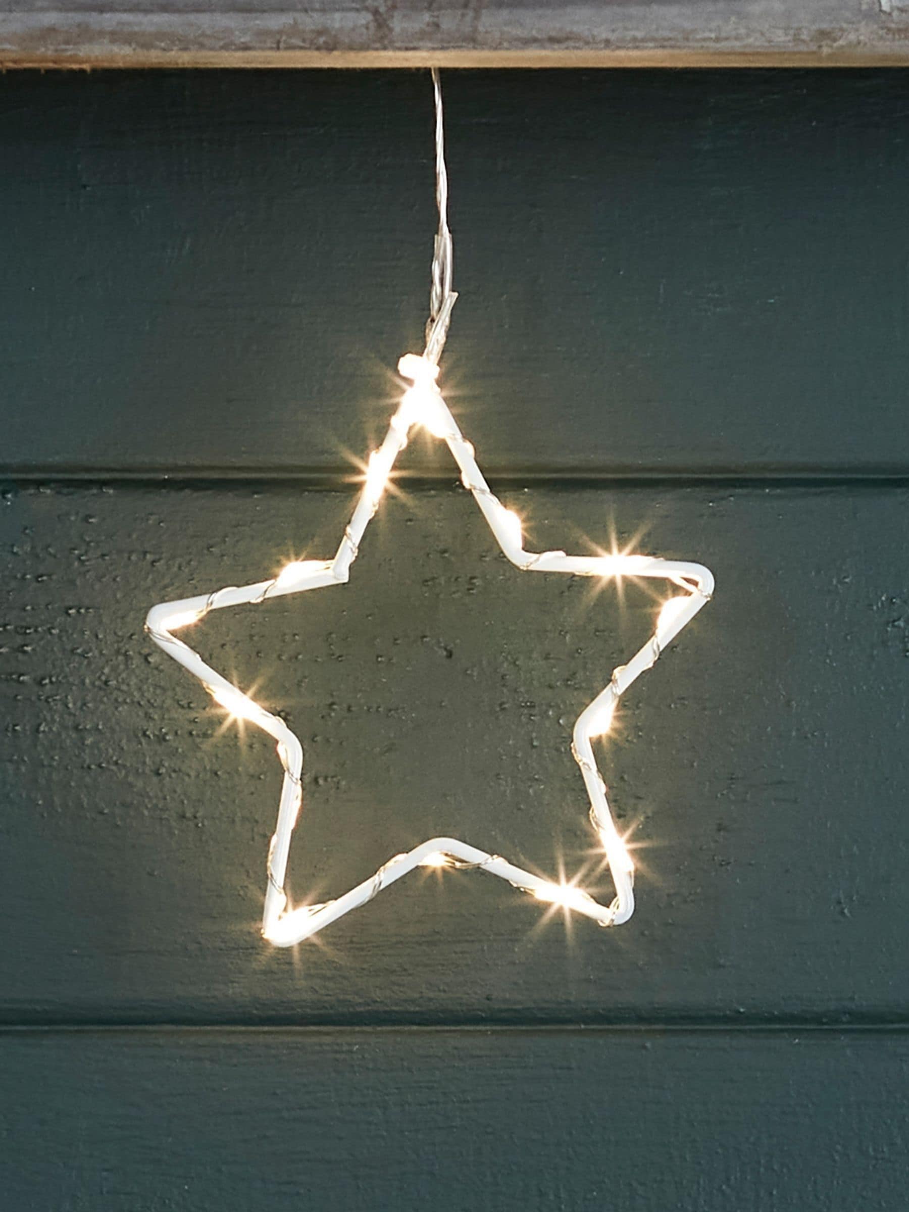 Lights4fun Osby Star outdoor light garland, UK version