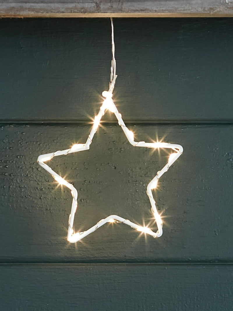 Lights4fun Osby Star outdoor light garland, UK version