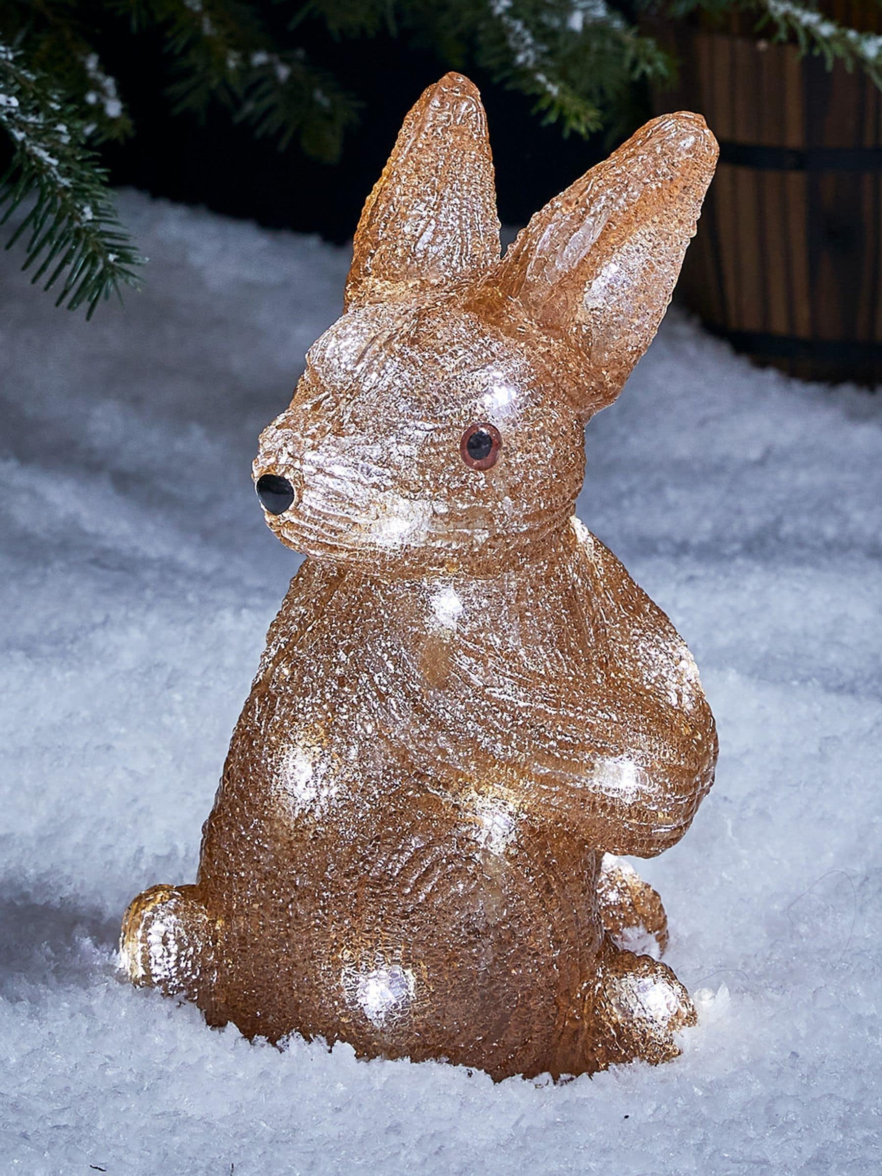 Lights4fun LED Christmas bunny figure 27cm (British brand)
