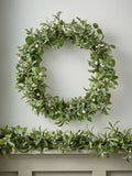 Lights4fun pre lit mistletoe and eucalyptus garland 2m (British brand)