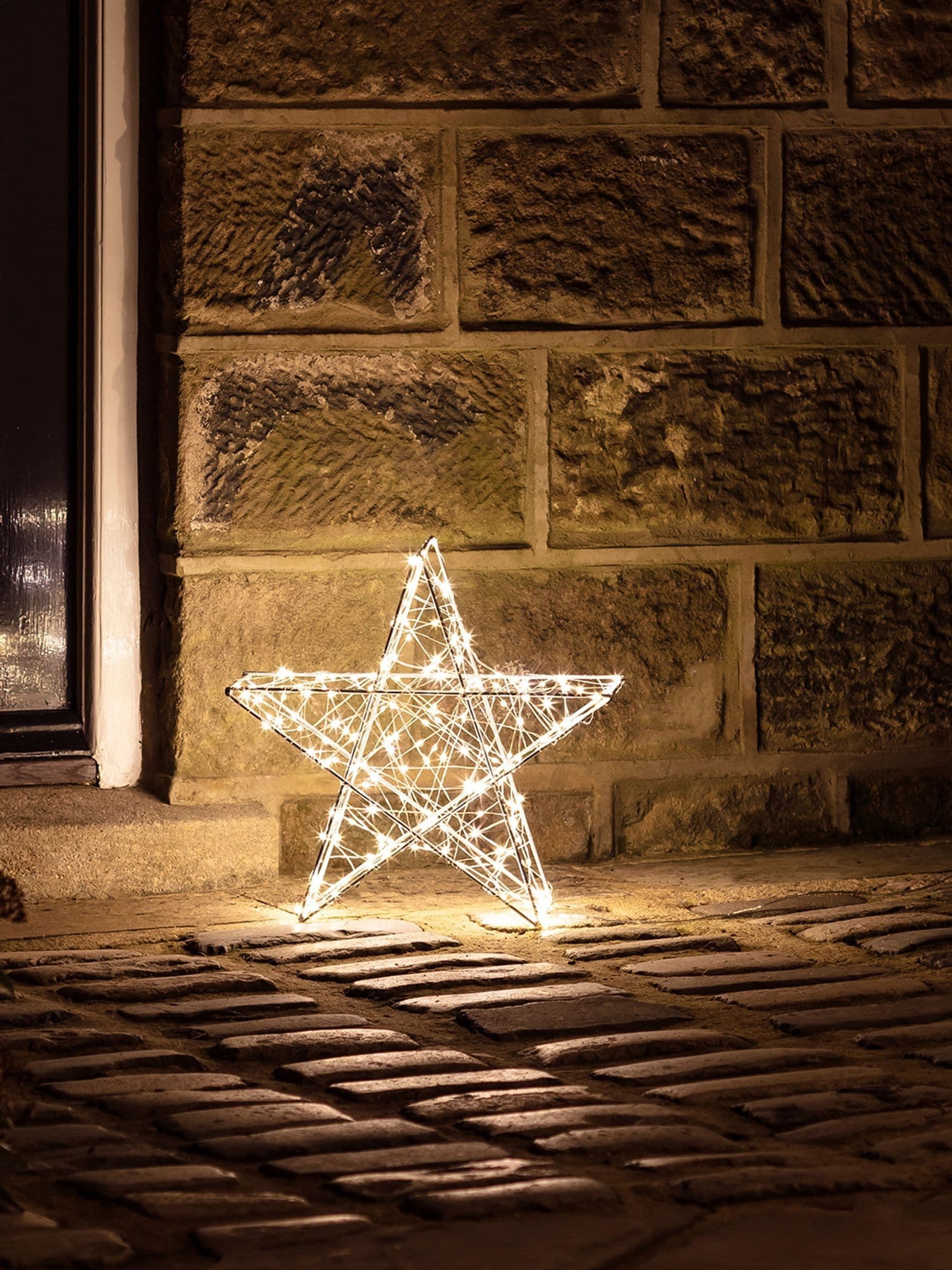 Lights4fun Christmas star light 35cm, UK version