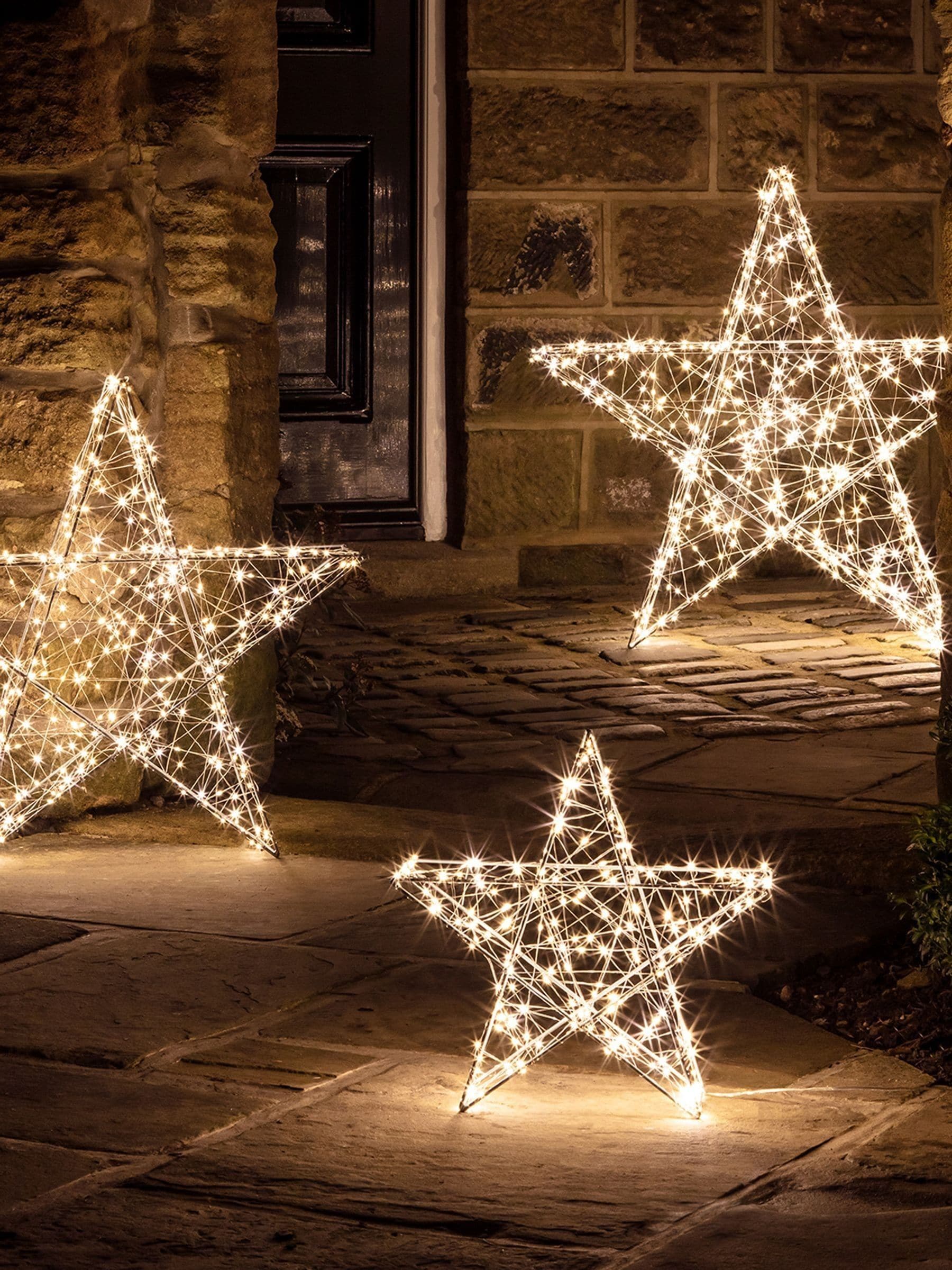 Lights4fun Christmas star light 35cm, UK version