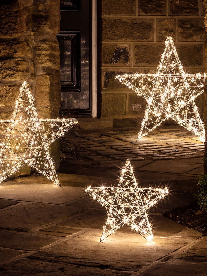 Lights4fun Christmas star light 35cm, UK version