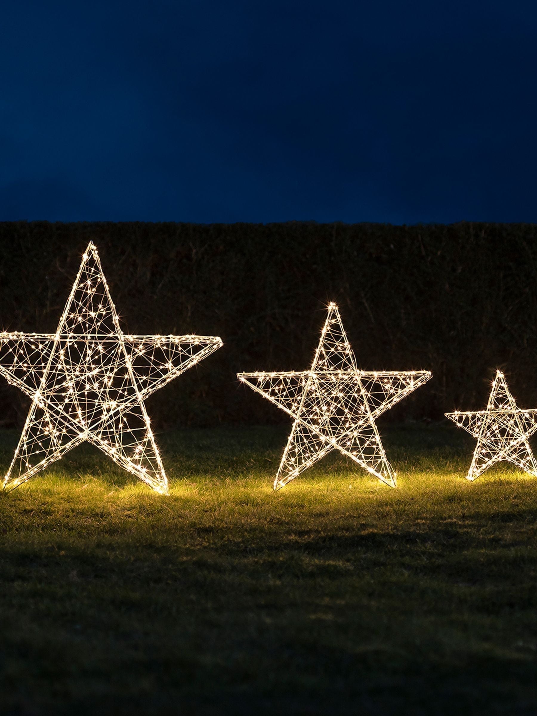 Lights4fun Christmas star light 35cm, UK version
