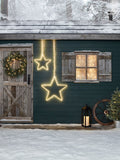 Lights4fun outdoor hanging star light 58cm - British product