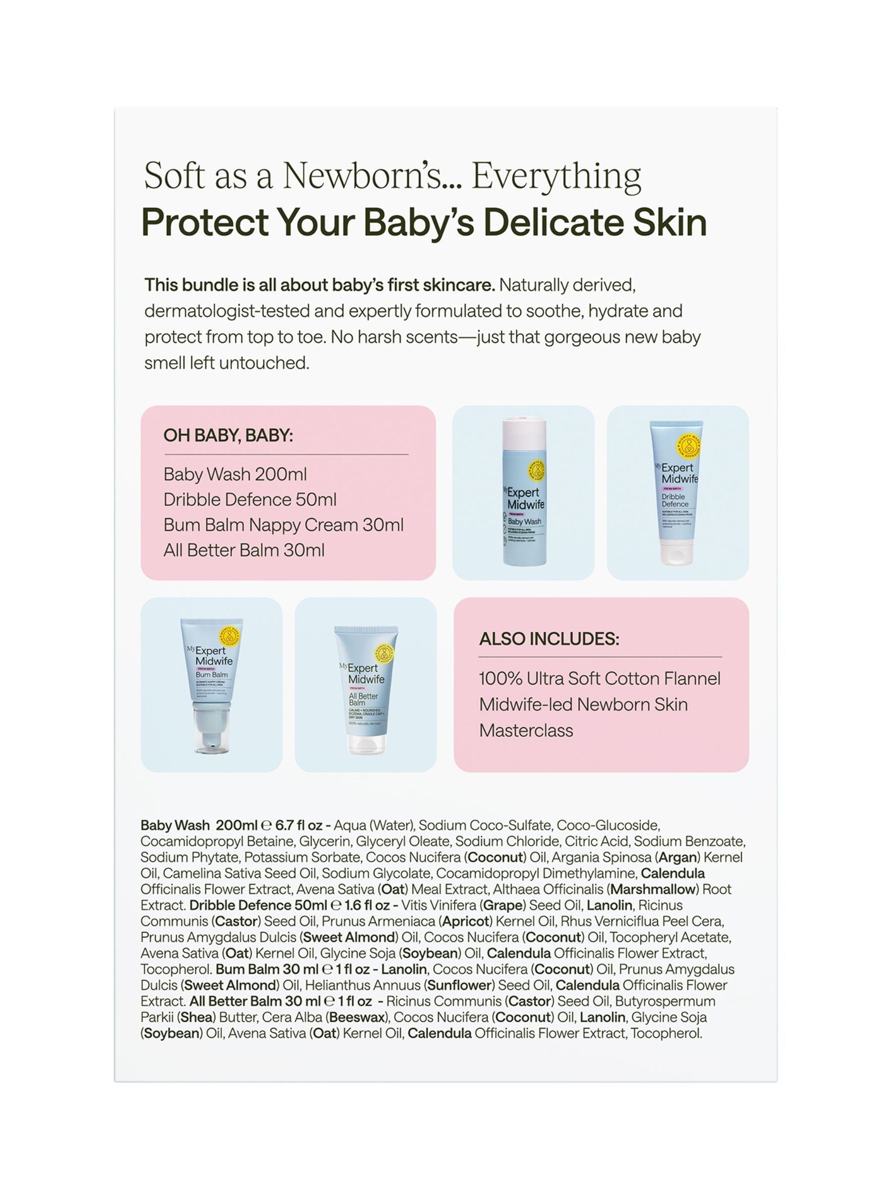 My Expert Midwife Oh Baby gift set (British brand)