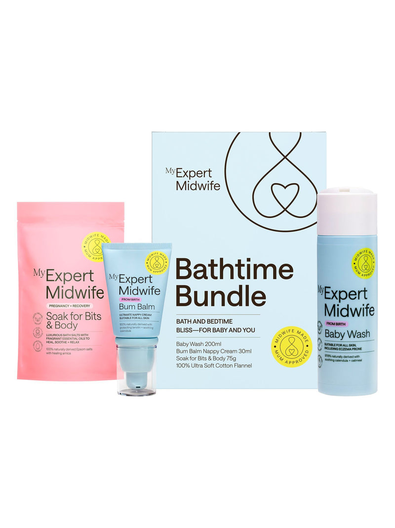 My Expert Midwife Bathtime Bundle baby and mama skincare (British brand)
