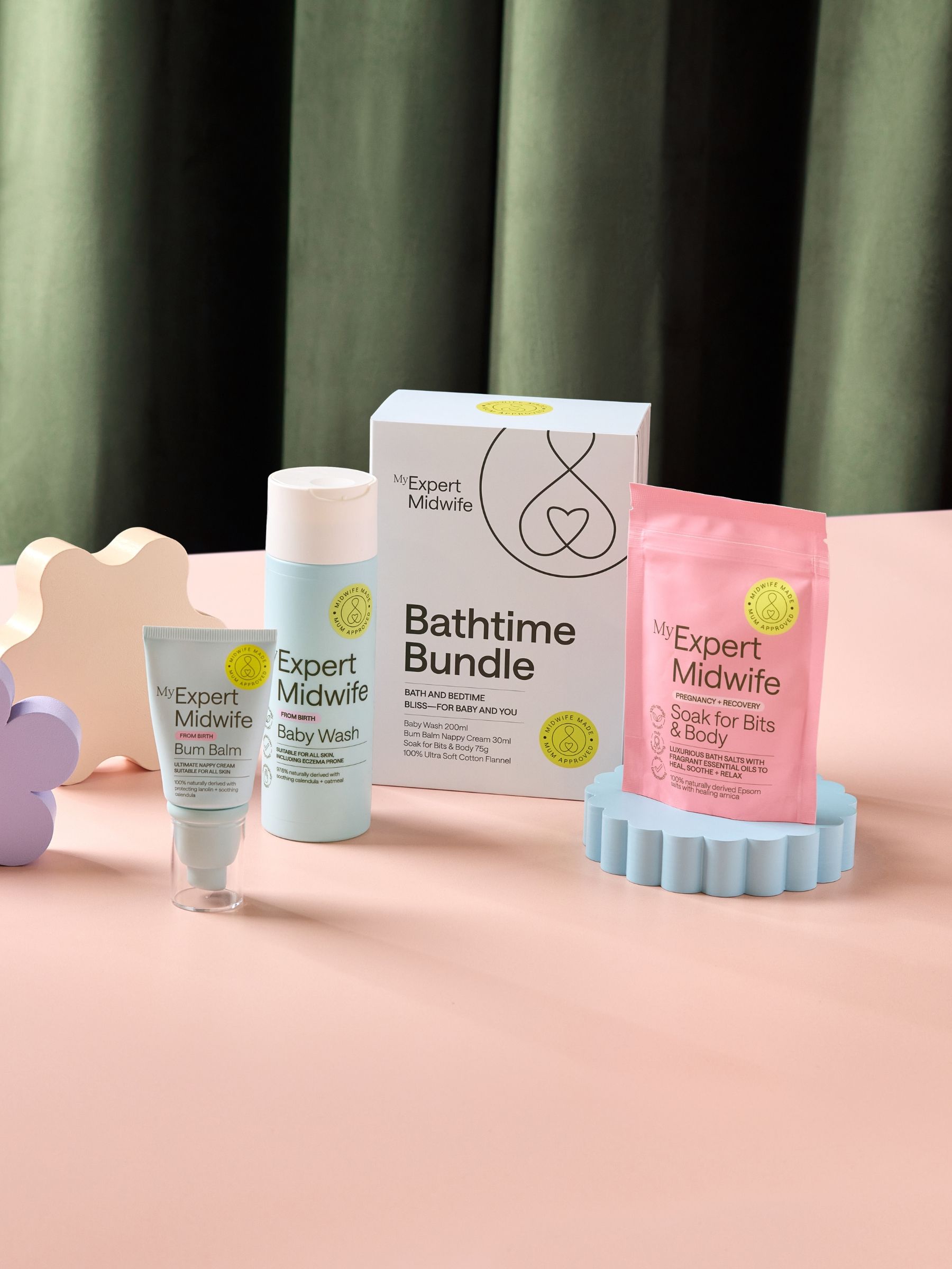 My Expert Midwife Bathtime Bundle baby and mama skincare (British brand)
