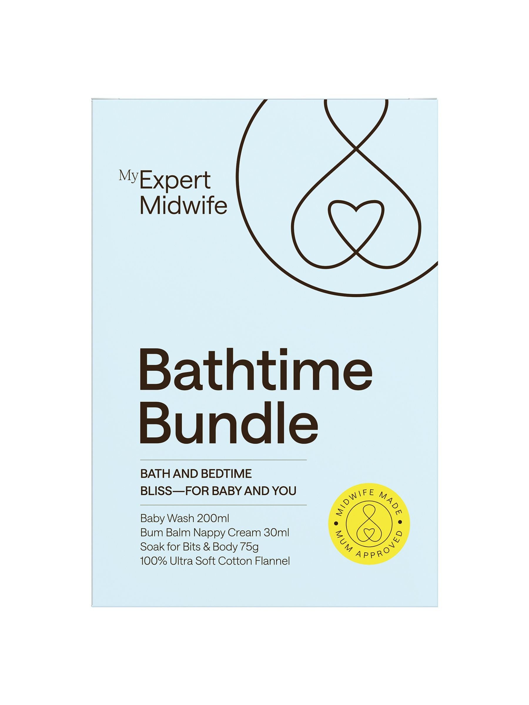 My Expert Midwife Bathtime Bundle baby and mama skincare (British brand)