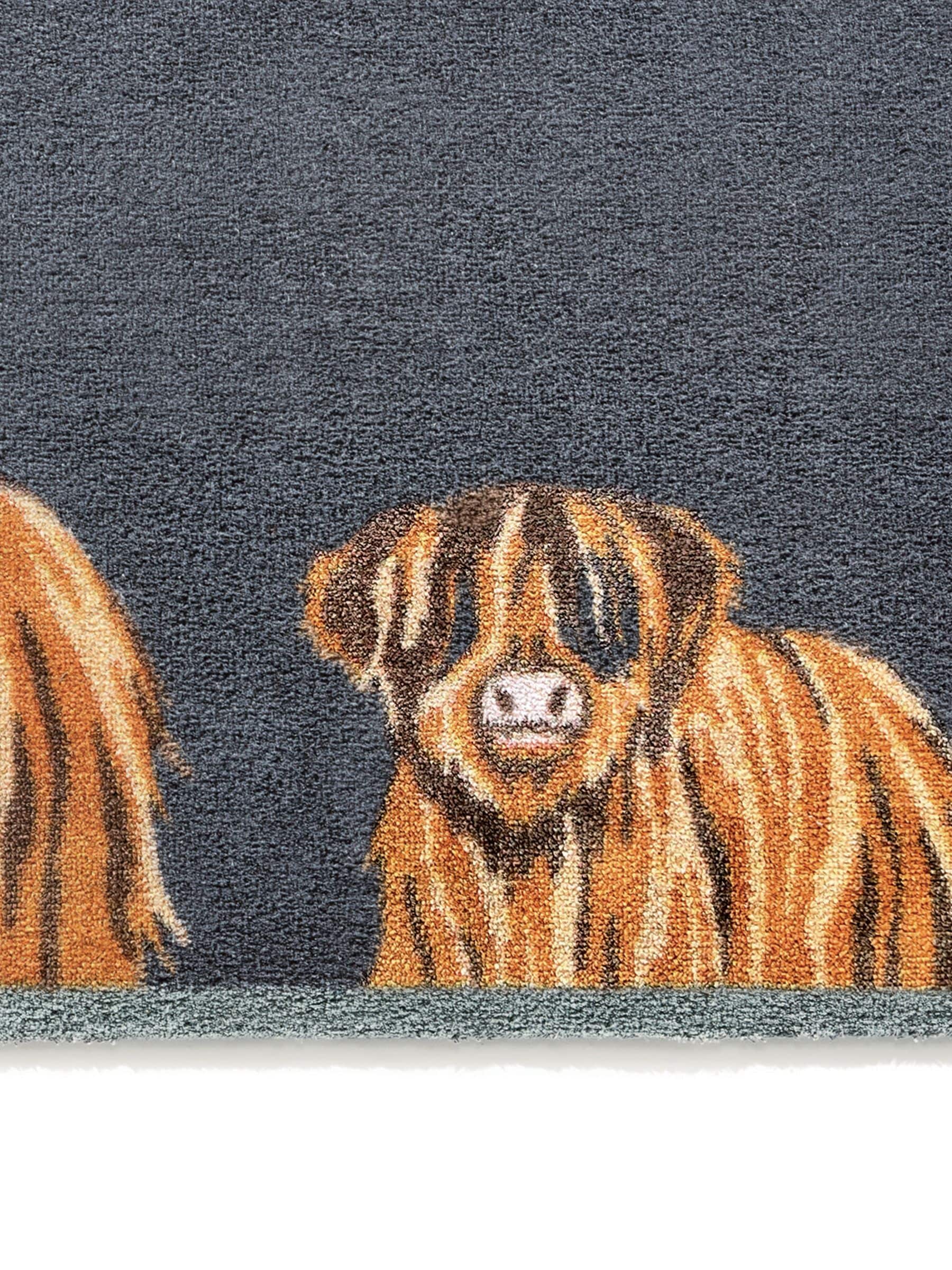 Hug Rug Navy Highland runner 65x150cm - British product