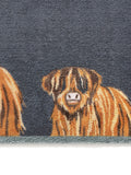 Hug Rug Navy Highland runner 65x150cm - British product