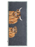 Hug Rug Navy Highland runner 65x150cm - British product