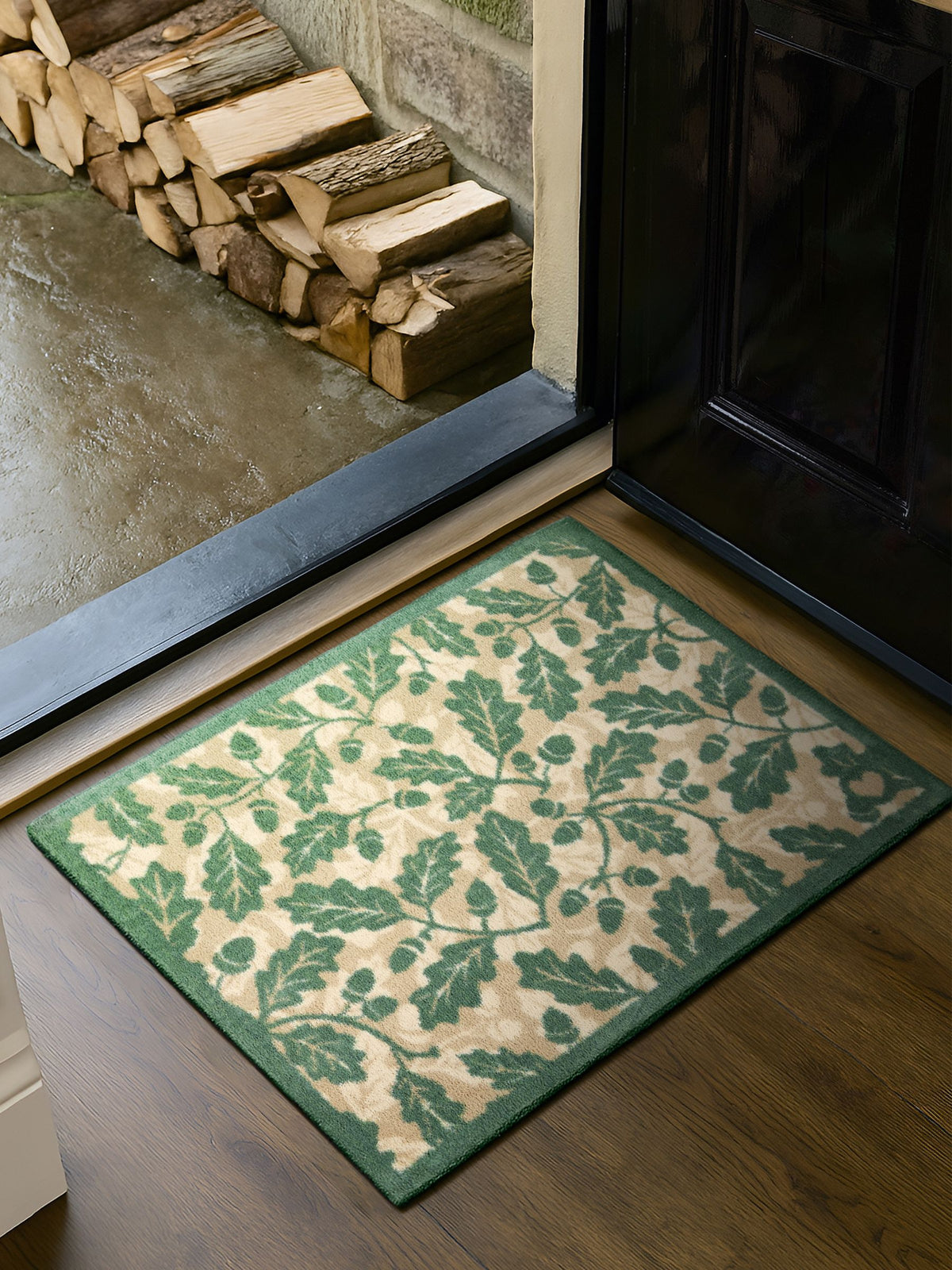 Hug Rug Beige Royal Oak doormat 65x85cm (British brand)