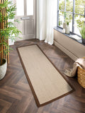 Origin Rugs Soft Grey Border Sisal Boucle Runner 67x200cm