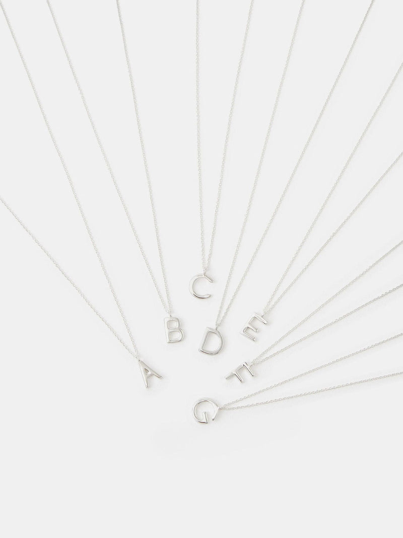 Accessorize 925 sterling silver initial pendant necklace, imported from the UK
